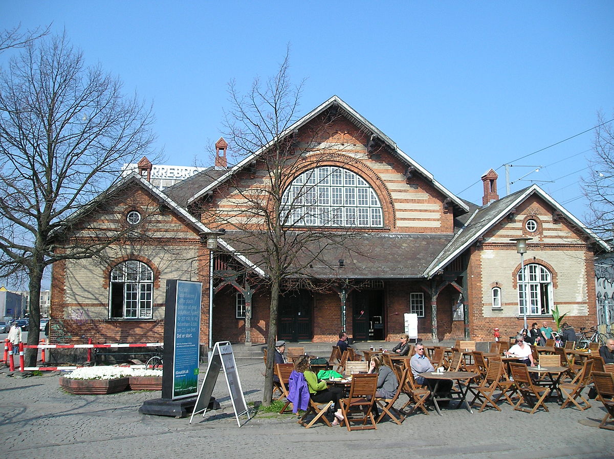 Photograph of an old train station