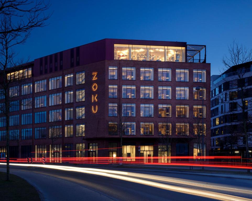 Photograph of a large hotel building